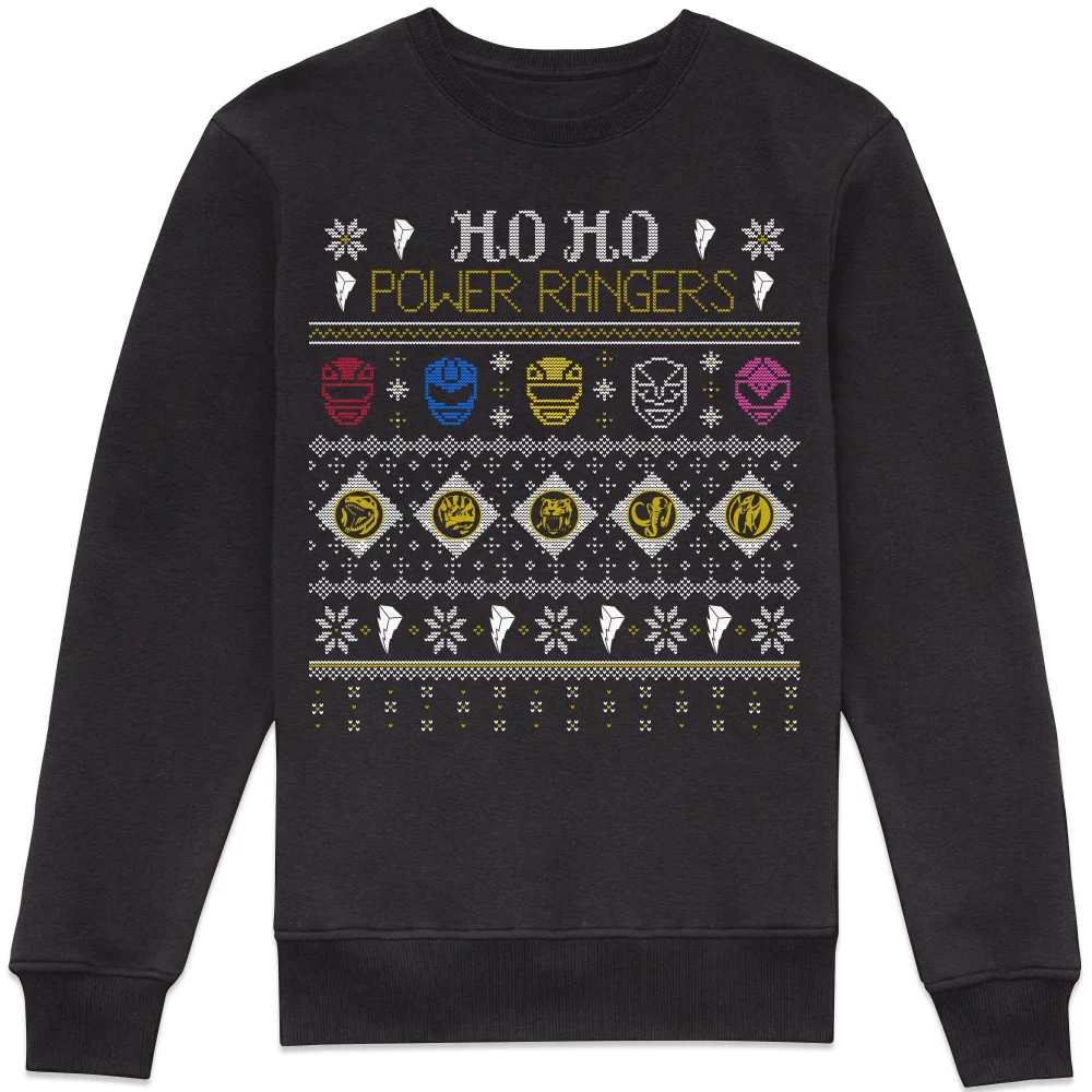 Power Rangers Stitch Christmas Sweatshirt - Black - XS Bild 1