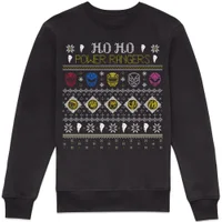 Power Rangers Stitch Christmas Sweatshirt - Black