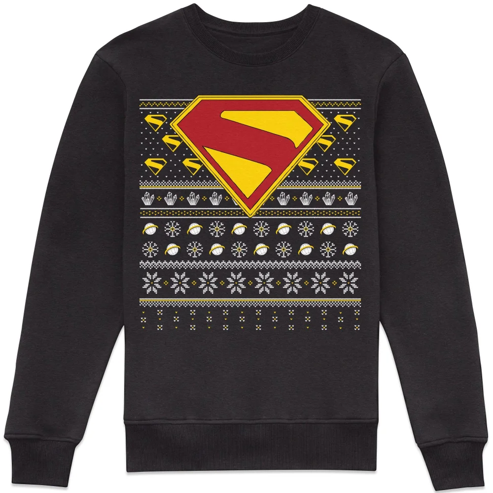 Superman Emblem Christmas Sweatshirt - Black - M Bild 1