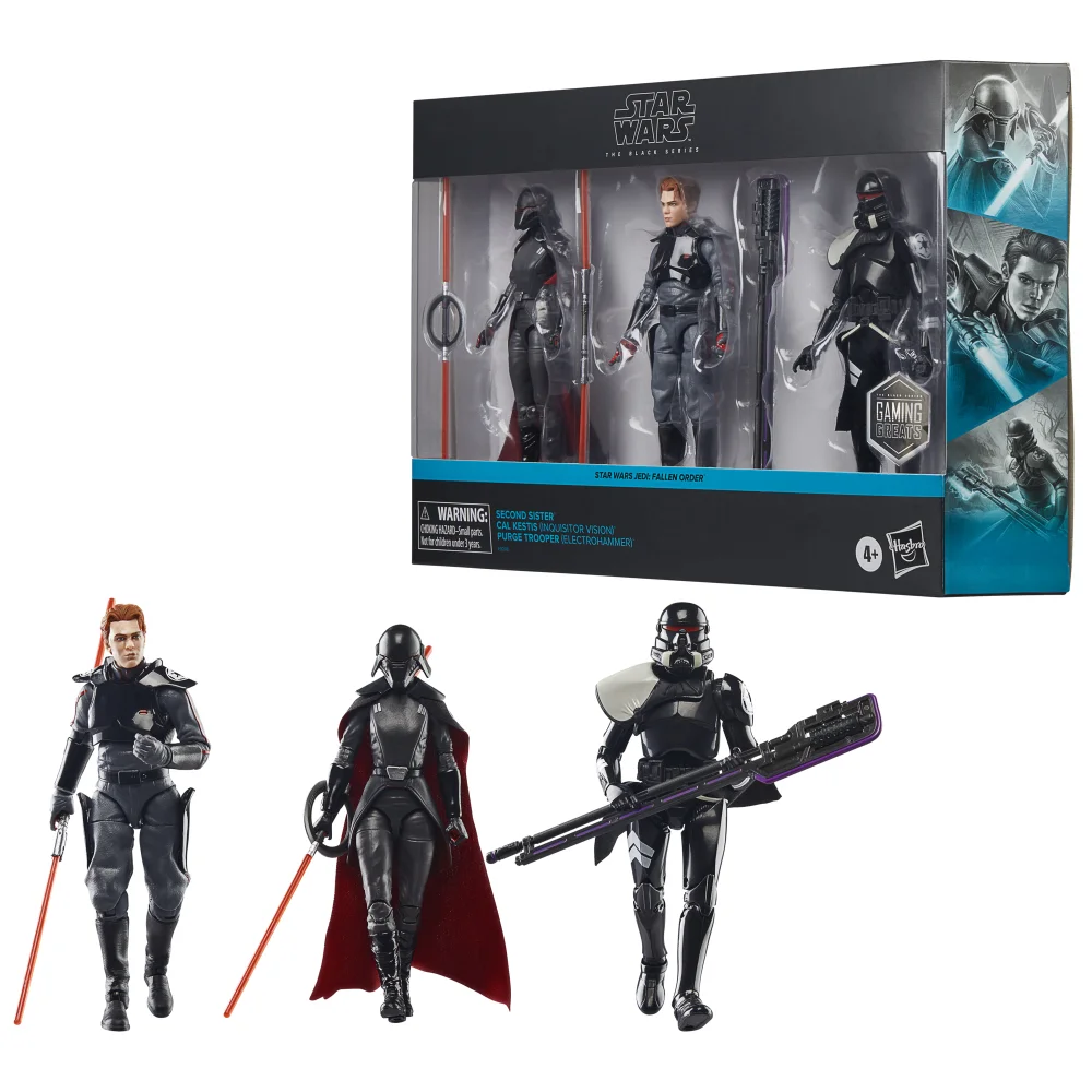 Star Wars The Black Series Second Sister, Cal Kestis, Purge Trooper Action Figure Set (6”) Bild 1
