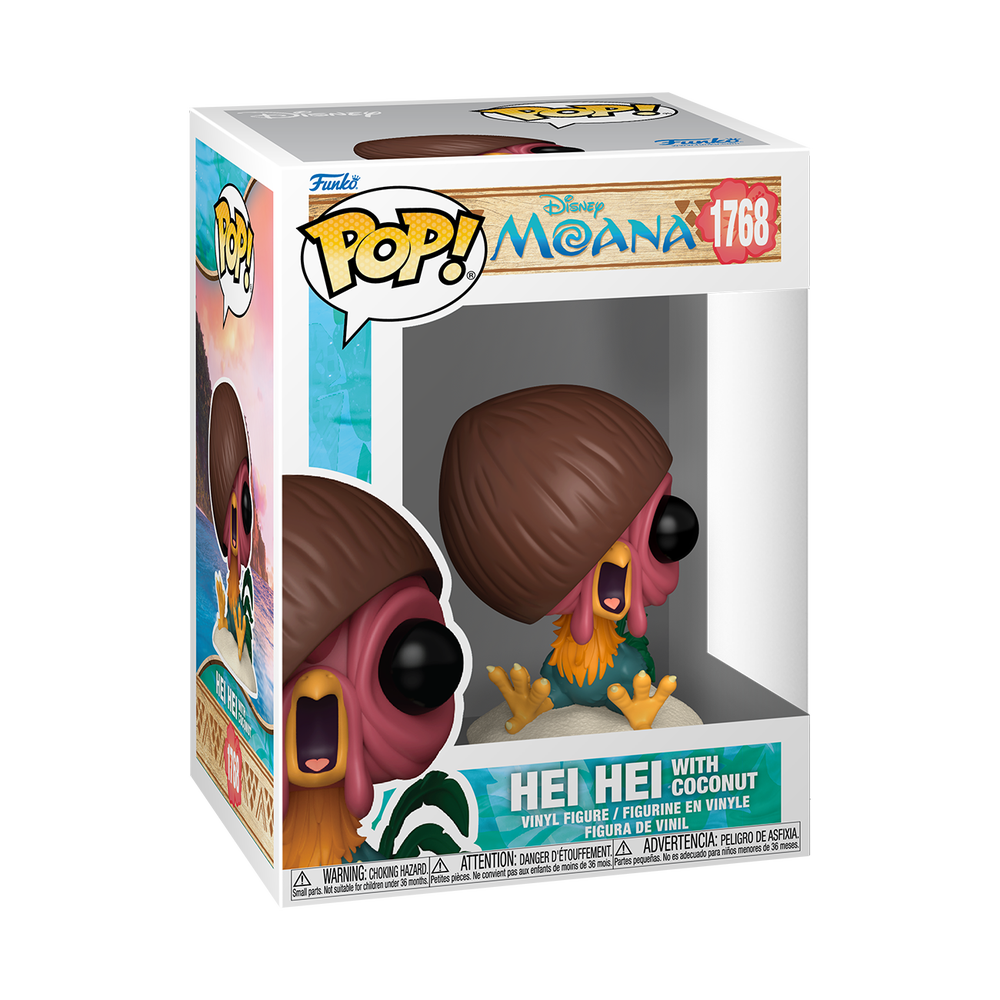 Pop! Disney Moana Hei Hei with Coconut Funko POP Vinyl Bild 1