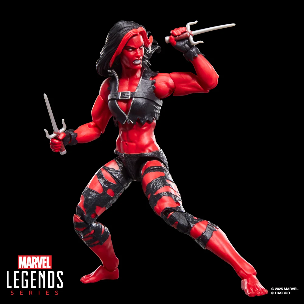 Marvel Legends Series Red She-Hulk, Hulk Comics Collectible 15-cm-scale Action Figure Bild 1