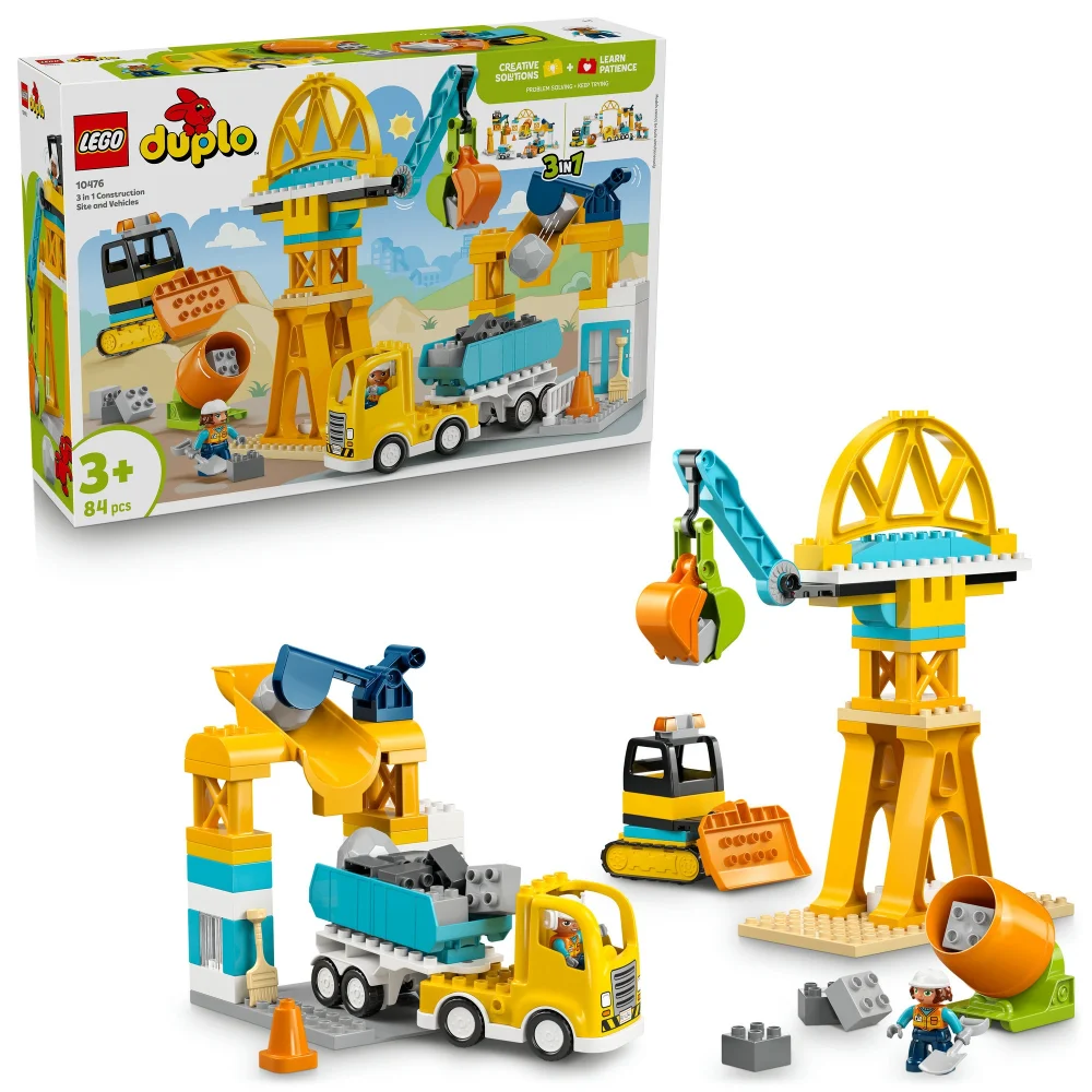 LEGO DUPLO 3 in 1 Construction Site and Vehicles Toy 10476 Bild 1