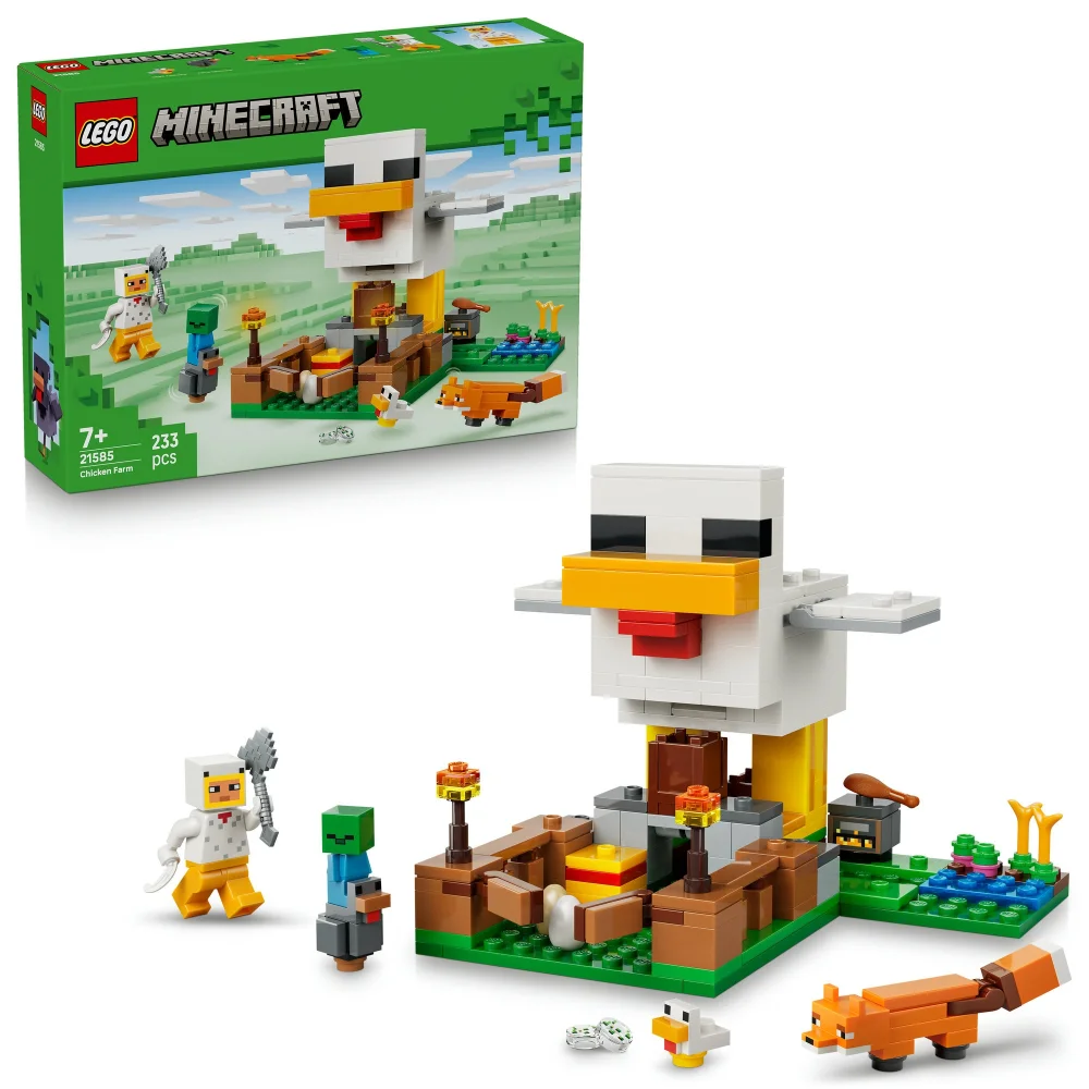 LEGO Minecraft Chicken Farm Gaming Toy with Figures 21585 Bild 1