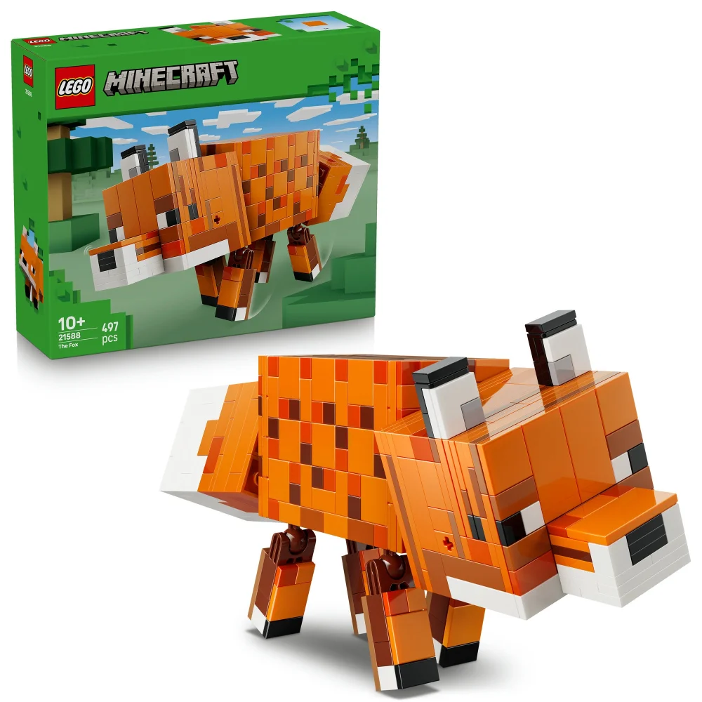 LEGO Minecraft The Fox Toy Gaming Decor Gift 21588 Bild 1