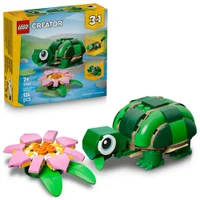 LEGO Creator 3in1 Turtle with a Water Lily Flower Toy 31377
