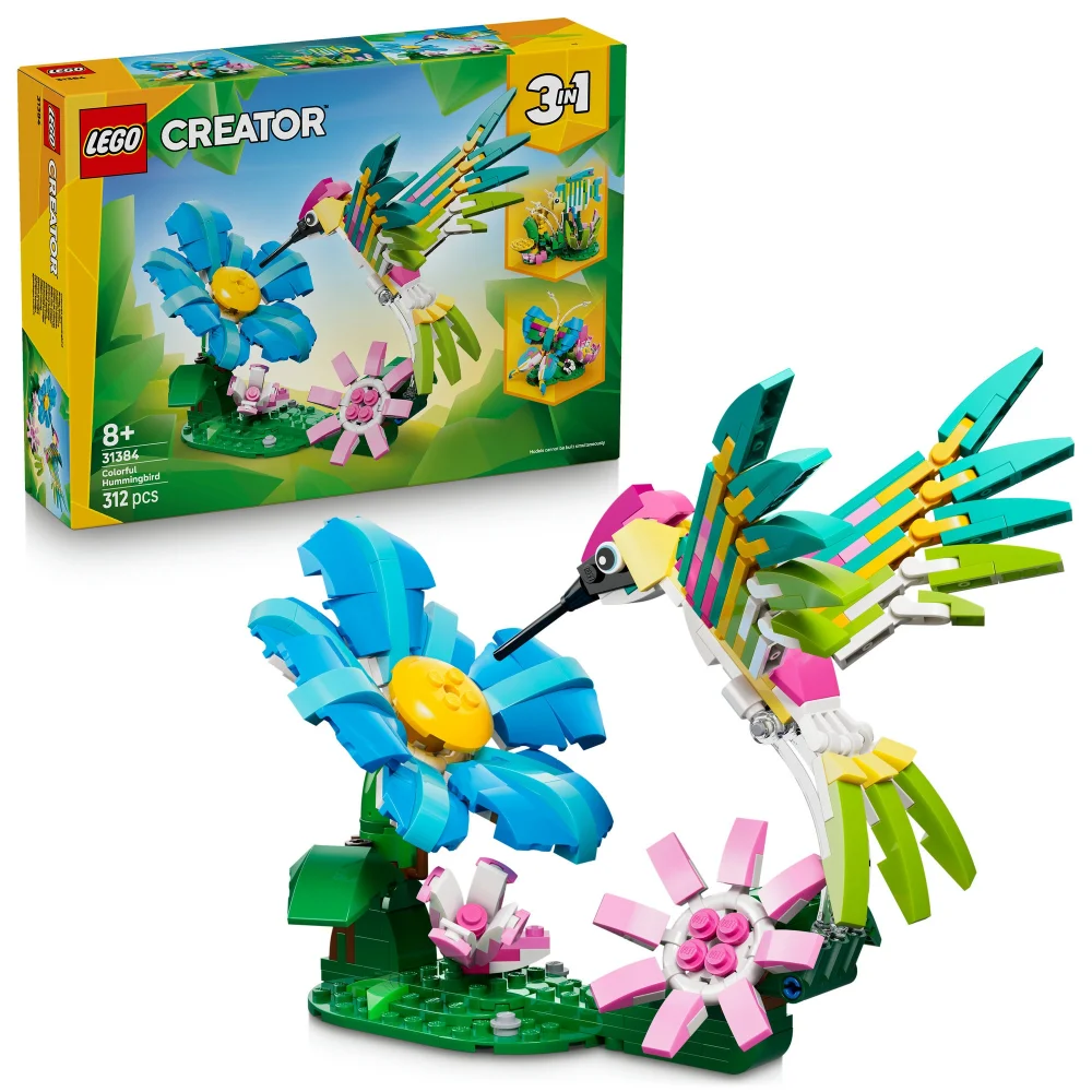 LEGO Creator 3in1 Wild Animals: Colourful Hummingbird 31384 Bild 1