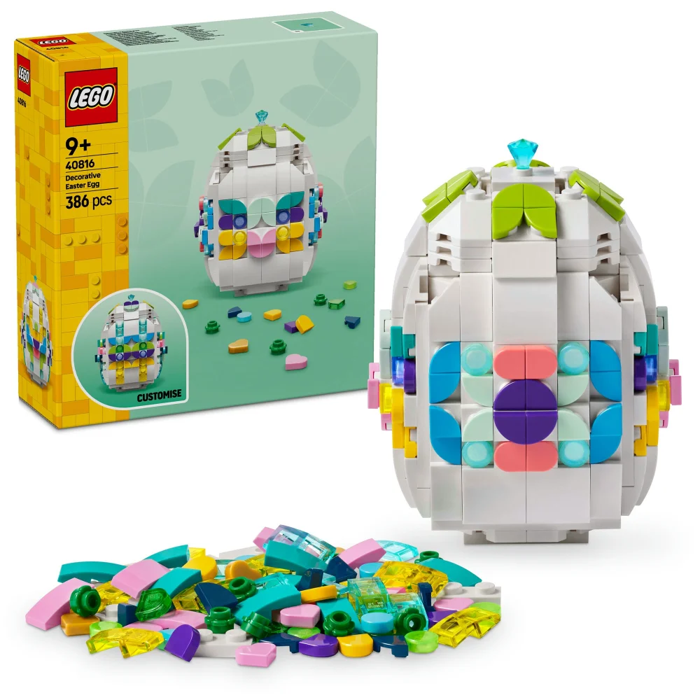 LEGO Decorative Easter Egg Toy, Arts and Crafts Gift 40816 Bild 1
