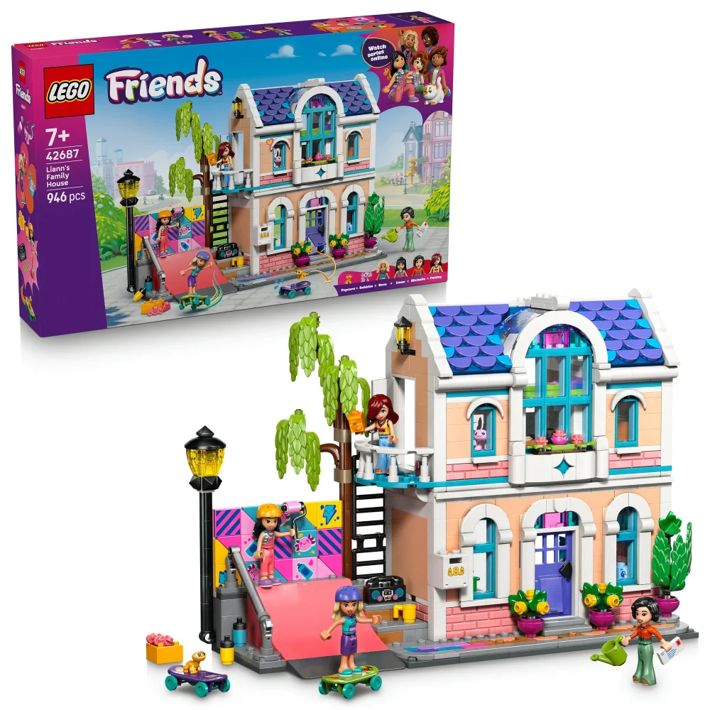 LEGO Friends Liann’s Family House Toy with Mini Dolls 42687 Bild 1