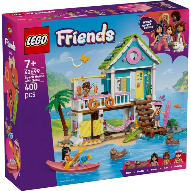 LEGO Friends Beach House with Seals Building Toy 42699