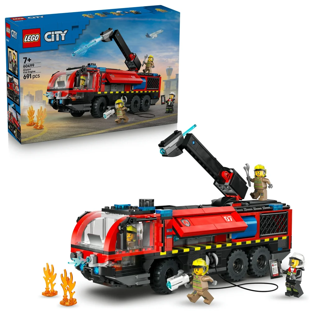 LEGO City Airport Fire Engine Toy Truck Building Set 60499 Bild 1