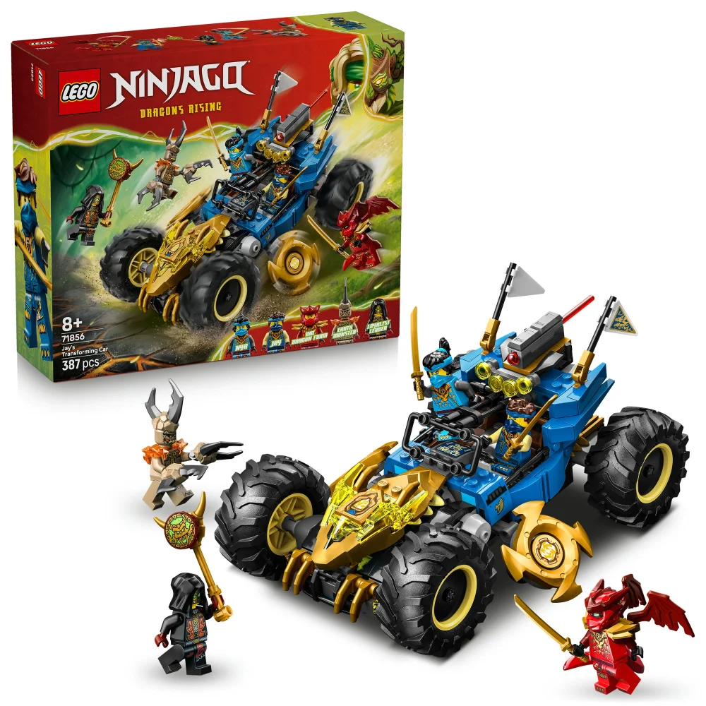 LEGO NINJAGO 2 in1 Jay’s Transforming Car Racing Toy 71856 Bild 1