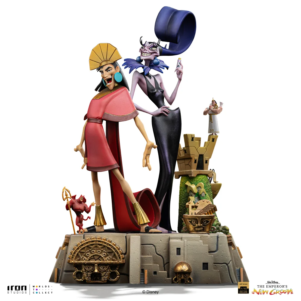 Iron Studios Disney The Emperor's New Groove Art Scale 1/10 Kuzco and Yzma Figure Bild 1