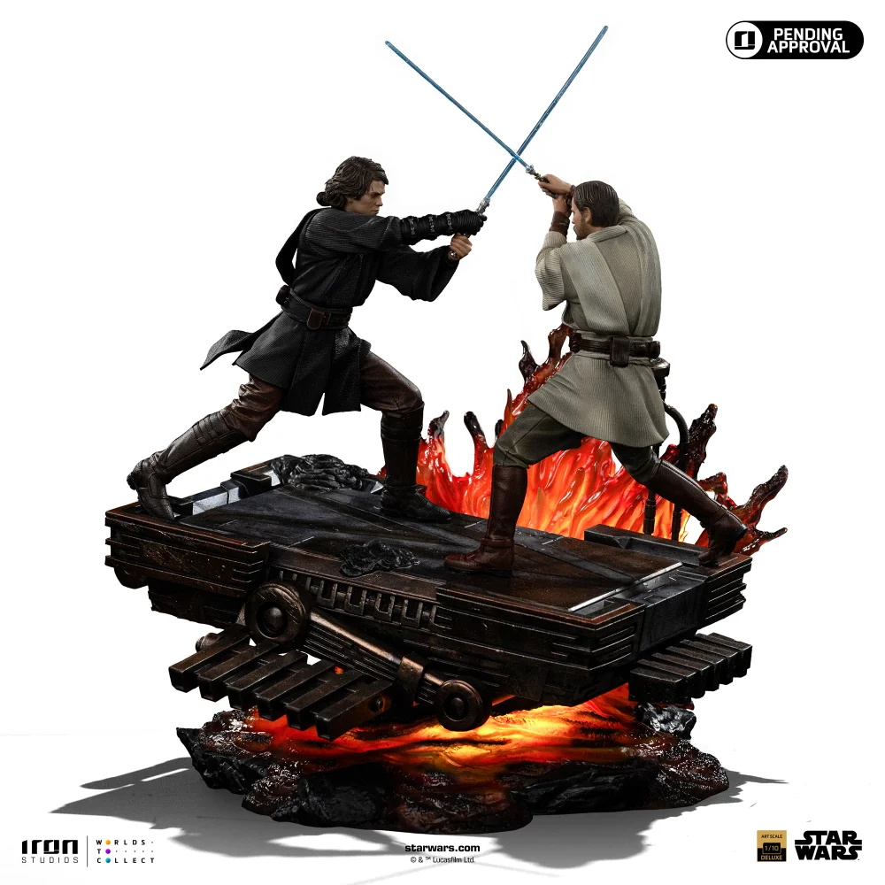Iron Studios Star Wars Art Scale 1/10 Anakin Vs Obi Wan Figure Bild 1