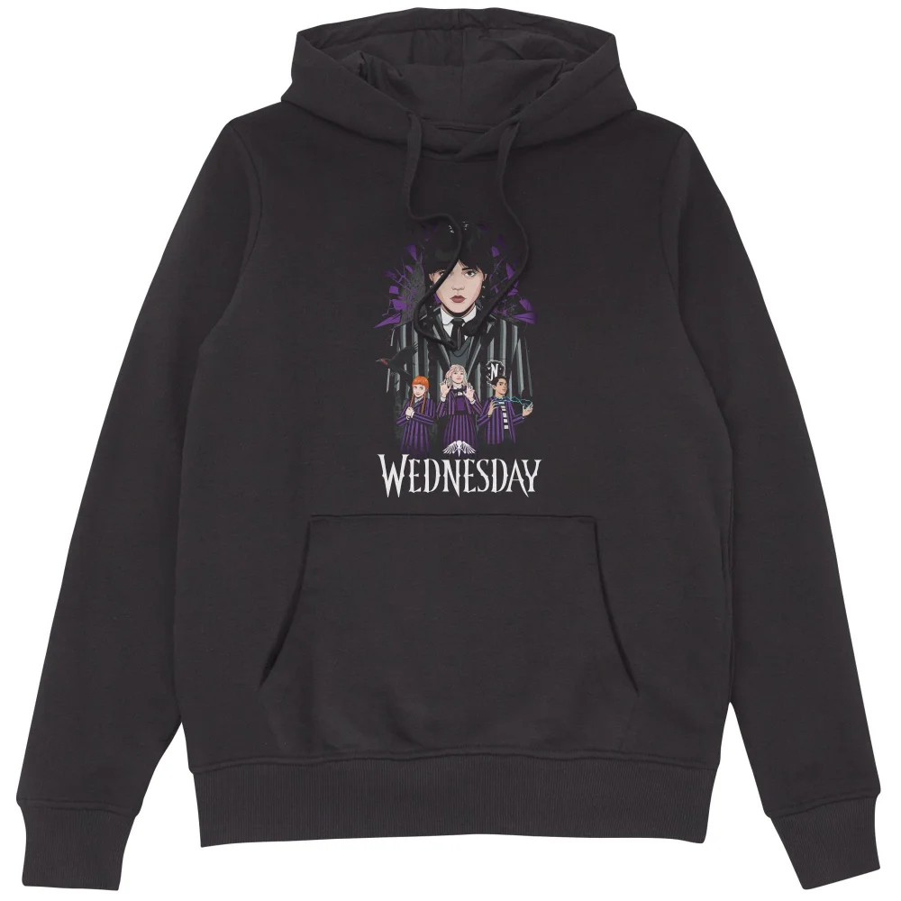 Wednesday Nevermore Group Hoodie - Black - XL Bild 1