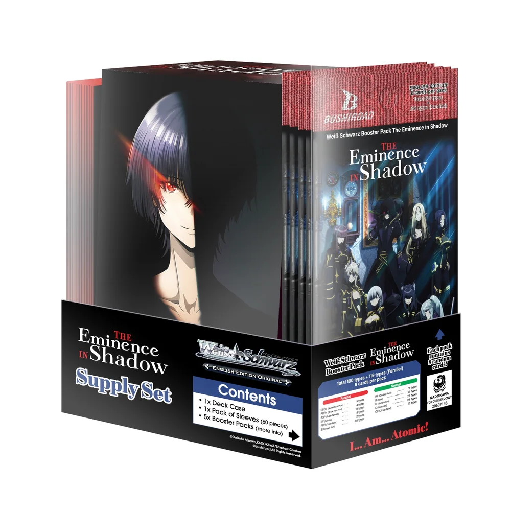 Weiss Schwarz Trading Card Game Supply Set: The Eminence in Shadow Bild 1