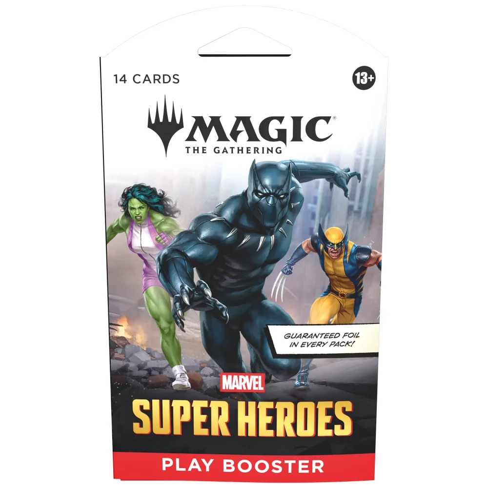 Magic: The Gathering Marvel Super Heroes Play Booster (1 Pack of 14 Cards) Bild 1