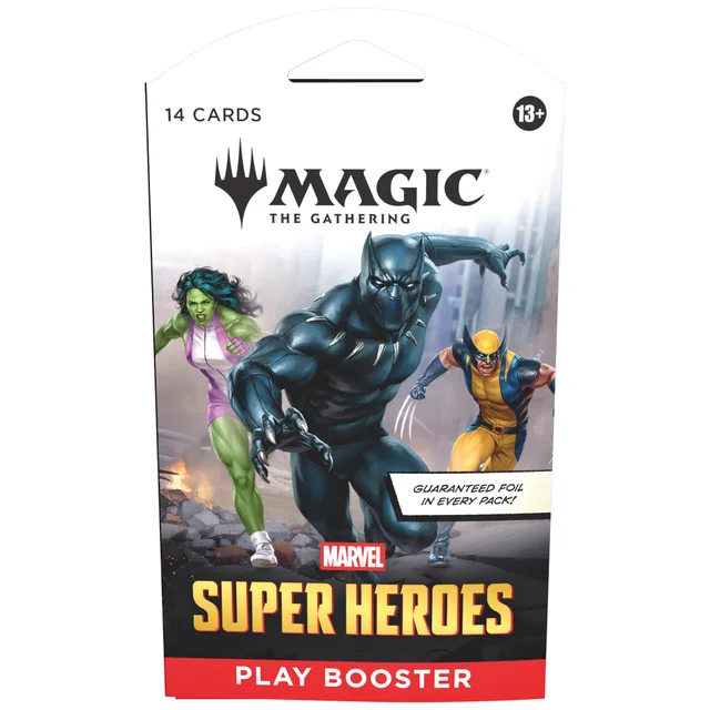 Magic: The Gathering Marvel Super Heroes Play Booster (1 Pack of 14 Cards)