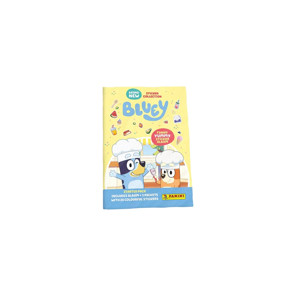 Panini Bluey Funny Yummy Sticker Collection Starter Pack Bild 1