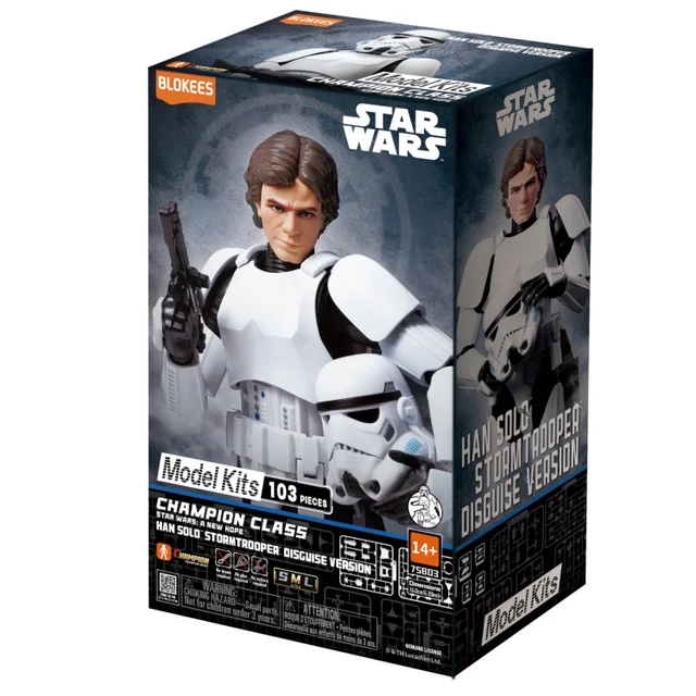 Blokees Model Kits - Star Wars EPIV: A New Hope CC03 Han Solo Stormtrooper Disguise Version