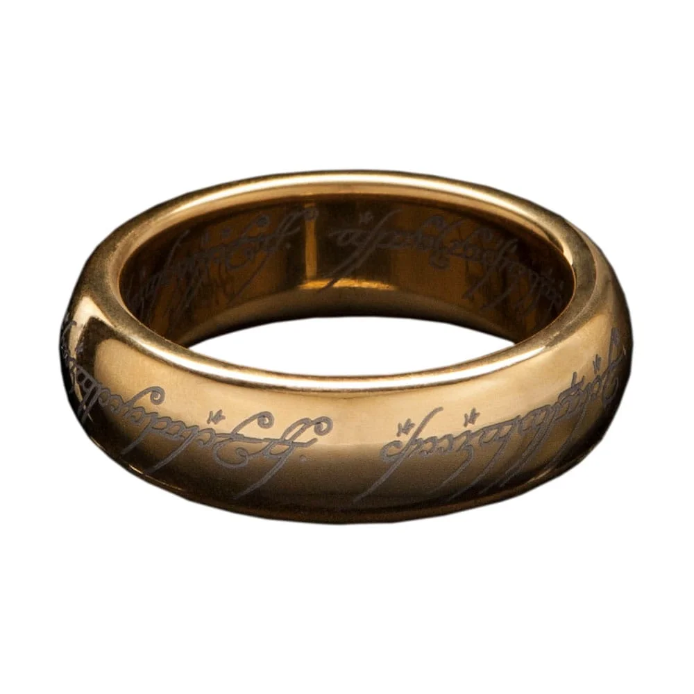 Lord of the Rings Tungsten Ring The One Ring (gold plated) Size 13 Bild 1