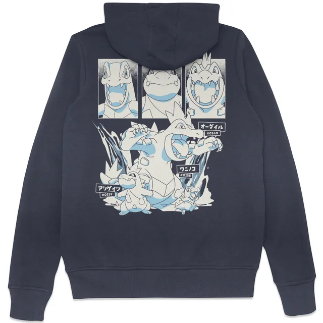 Pokémon Totodile Evolution Hoodie - Navy