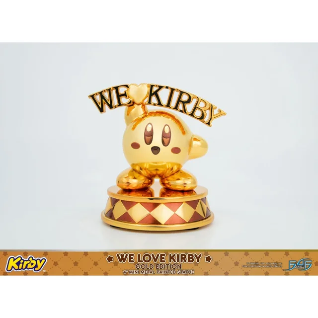 First 4 Figures Kirby We Love Kirby Gold Edition Die-Cast Statue (10cm)