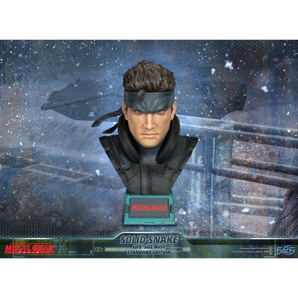 First 4 Figures Metal Gear Solid 1/1 Scale Solid Snake Life-Size Bust Resin Statue (56cm) Bild 1