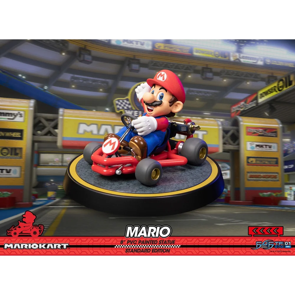 First 4 Figures Mario Kart Mario Standard Edition PVC Statue (19cm) Bild 1