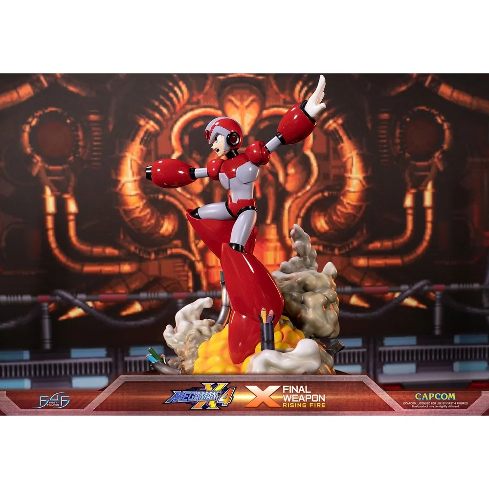 First 4 Figures Mega Man X4 X Final Weapon Rising Fire Resin Statue (45cm) Bild 1