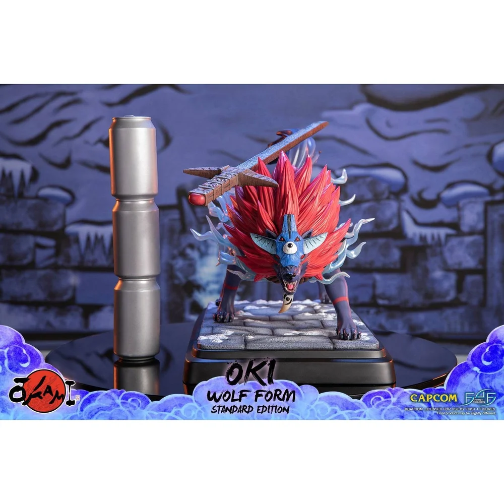 First 4 Figures Okami Oki Wolf Form Resin Statue (35cm) Bild 1