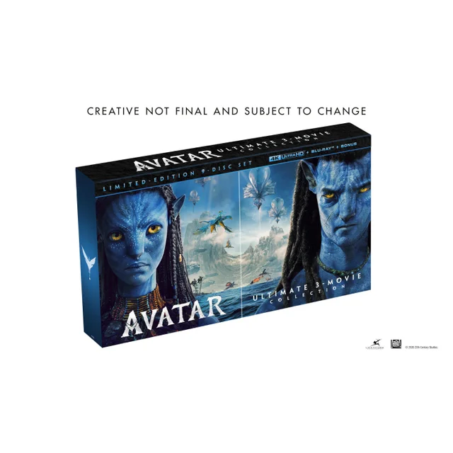 Avatar Ultimate 3 Movie Collection 4K Ultra HD + Blu-ray