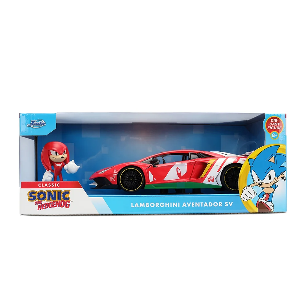 Knuckles Lamborghini Aventador W/Knuckles 1:24 Jada Toys Bild 1