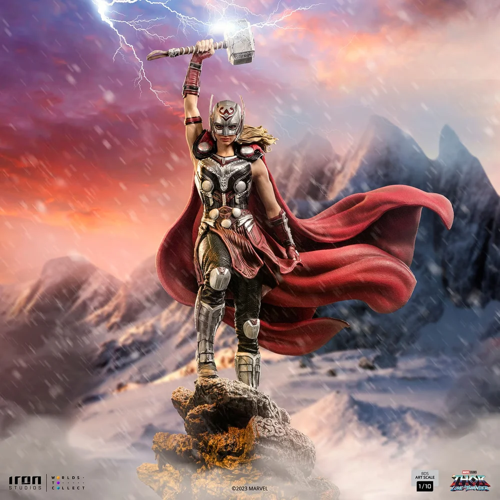 Iron Studios Thor Love and Thunder Mighty Thor Jane Foster BDS Art Scale 1/10 Statue Bild 1