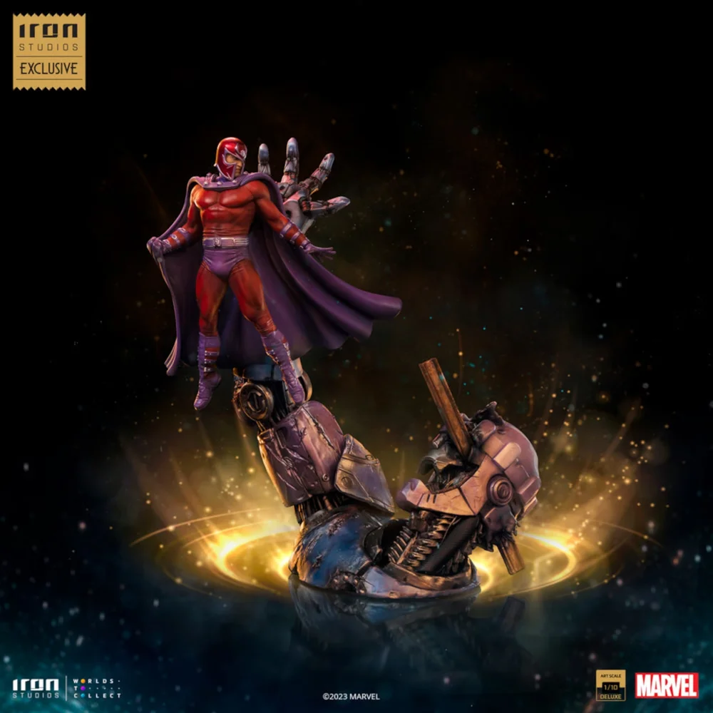 Iron Studios Marvel X-Men Magneto Vs Sentinel Deluxe CCXP23 Art Scale 1/10 Statue Bild 1