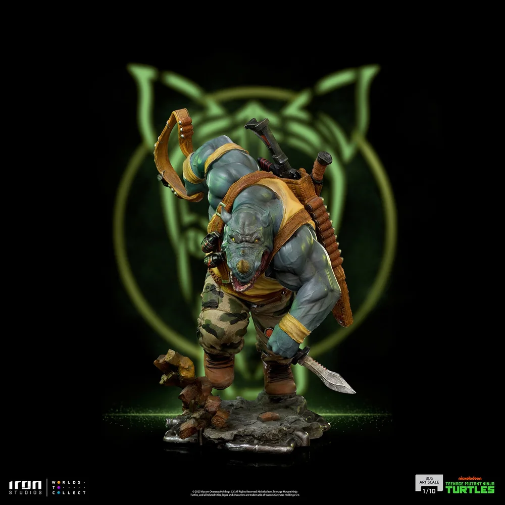 Iron Studios Teenage Mutant Ninja Turtles Rocksteady BDS Art Scale 1/10 Statue Bild 1