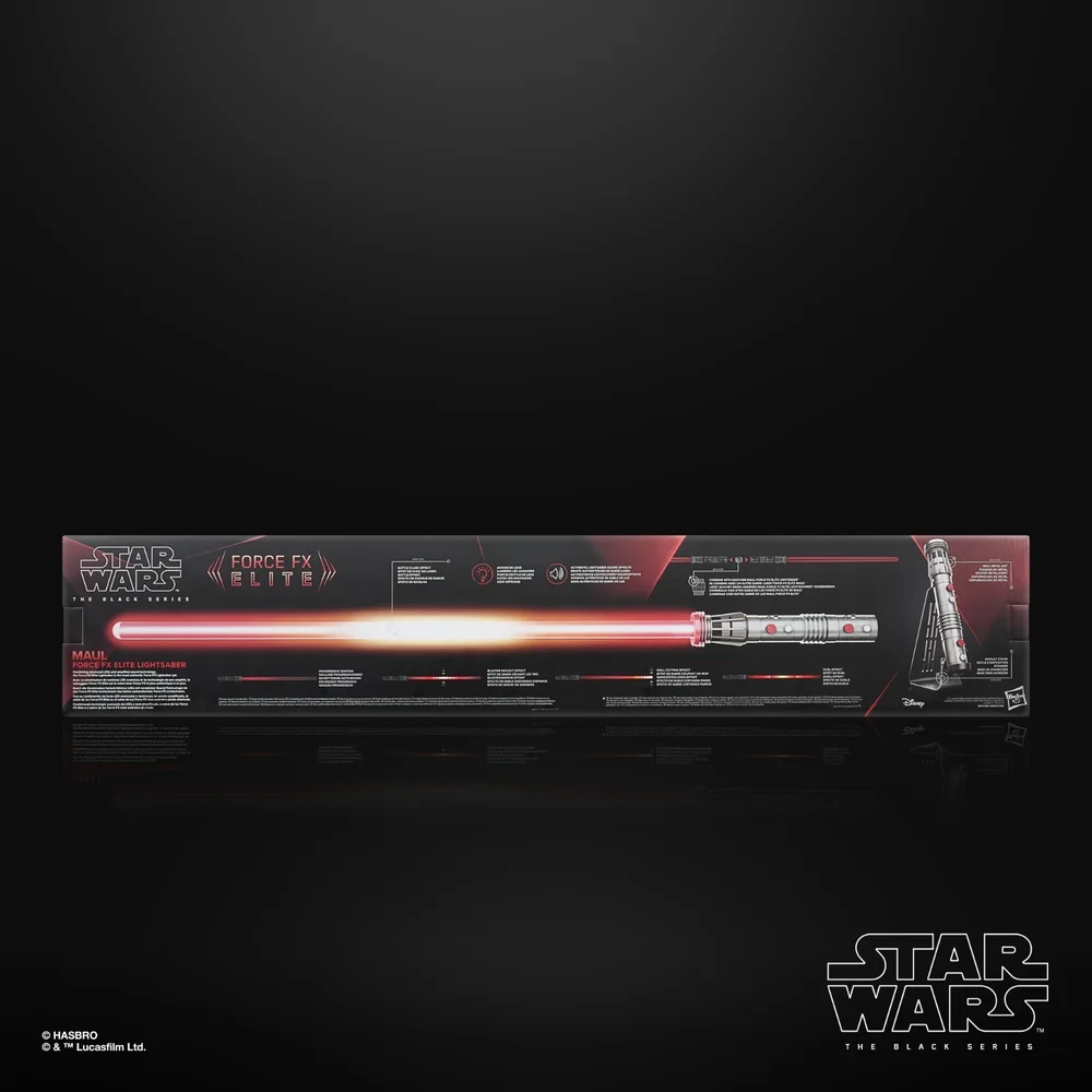 Star Wars The Black Series Force FX Elite Maul Premium Role-play Electronic Lightsaber, Ages 14 and Up Bild 1