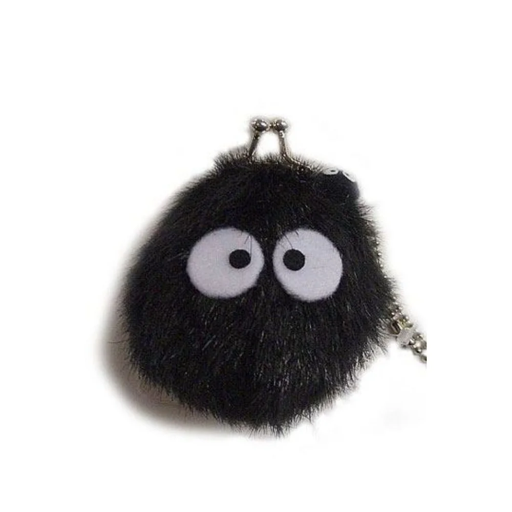 My Neighbor Totoro Mini Plush Coin Purse Soot Sprite 8 cm Bild 1