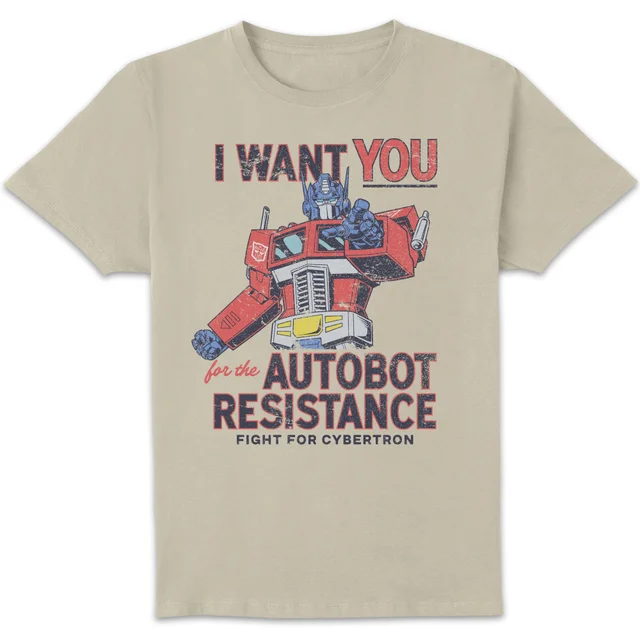 Transformers Autobot Resistance Men's T-Shirt - Cream