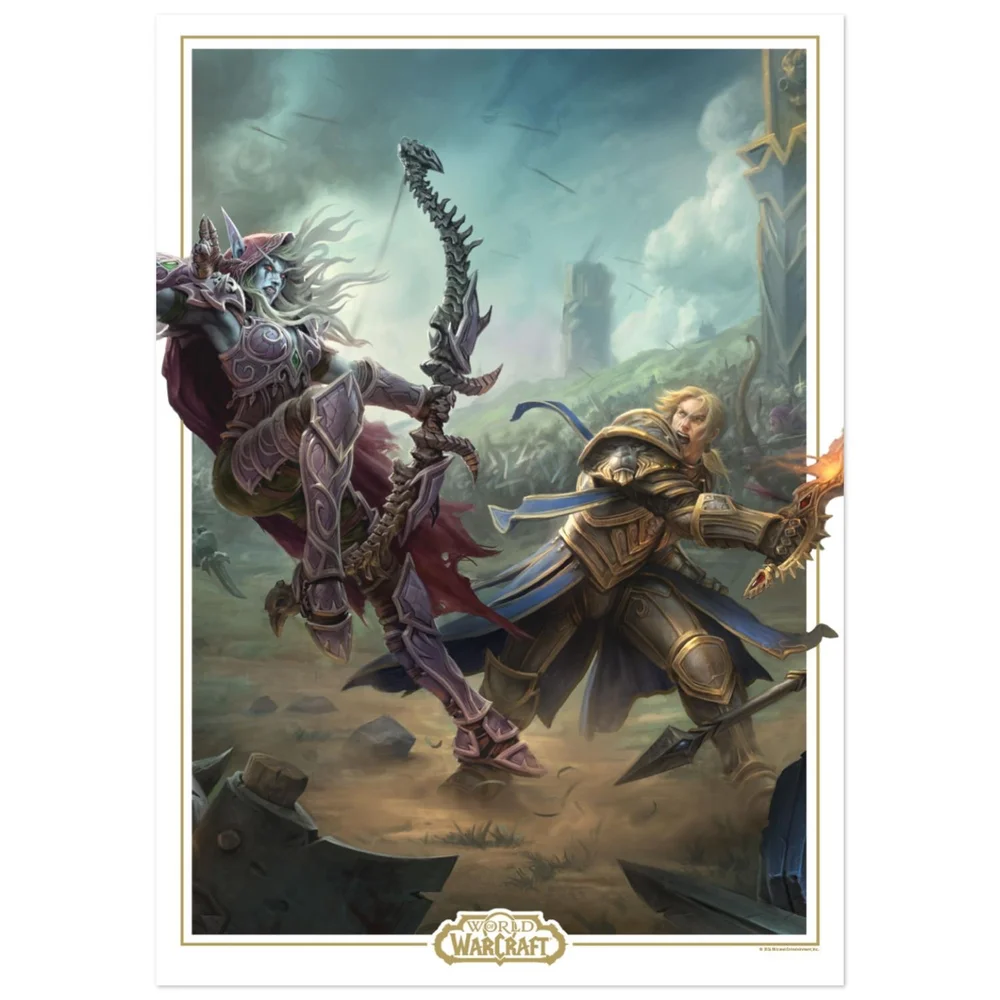 World of Warcraft - Limited Edition Sylvanas vs Anduin Wrynn Art Print Bild 1