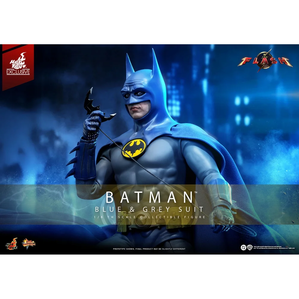 Hot Toys Exclusive DC Comics The Flash: Batman 1/6th Scale Statue (Blue & Grey Suit) (30cm) Bild 1