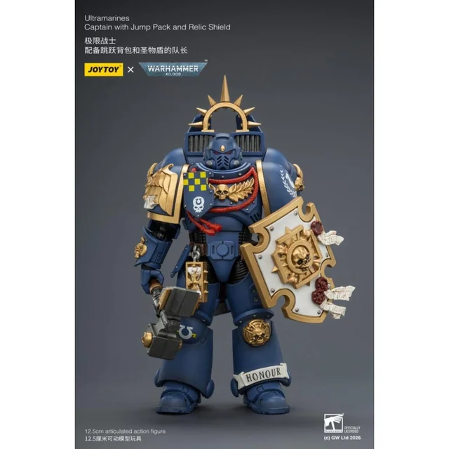 Warhammer Action Figure Ultramarines Captain 13 cm