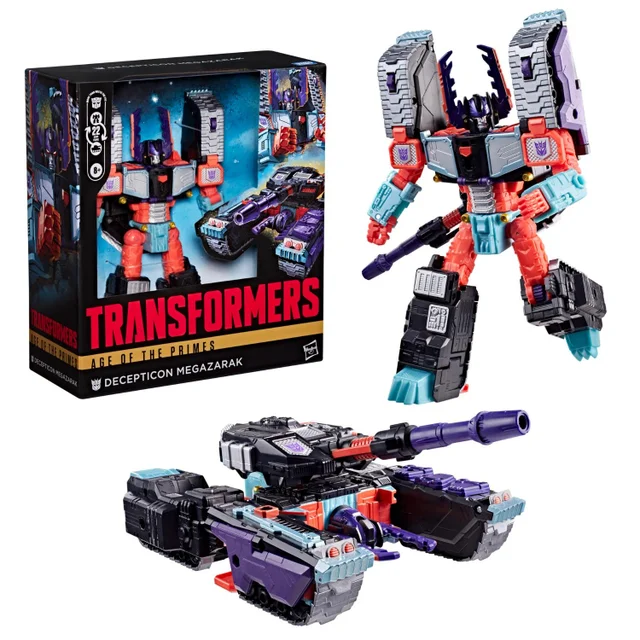 Transformers Age of the Primes Megazarak, Leader Class 19 cm Converting Action Figure, Robot Toys for Ages 8+