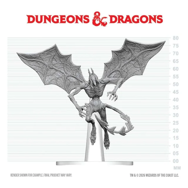 Dungeons & Dragons Nolzur's Marvelous Miniatures Unpainted Miniature Nightgaunt 17 cm
