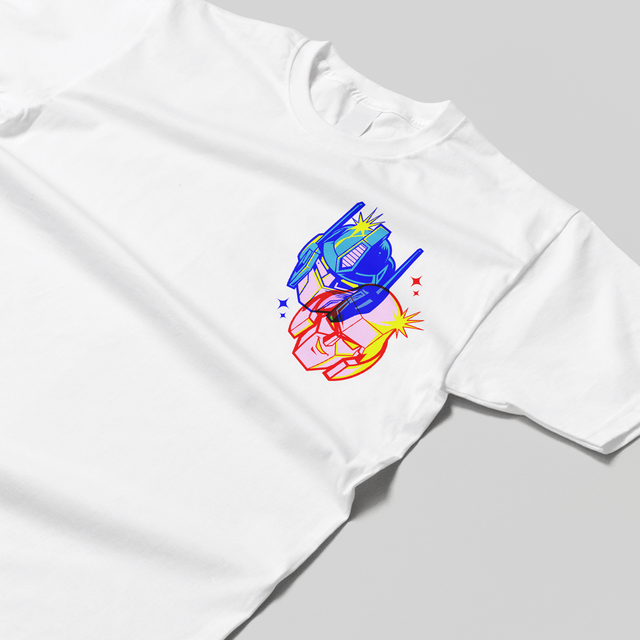 Transformers x THUMBS 3D Overlay T-Shirt White