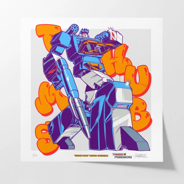 Transformers x THUMBS Soundwave Aerosol Art Print