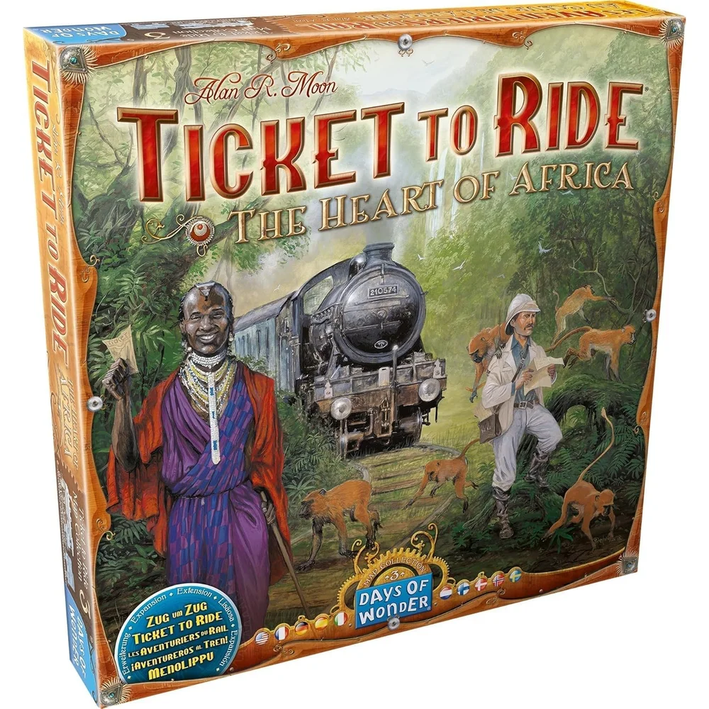 Ticket To Ride Family Board Game Heart of Africa Map Collection Expansion Bild 1