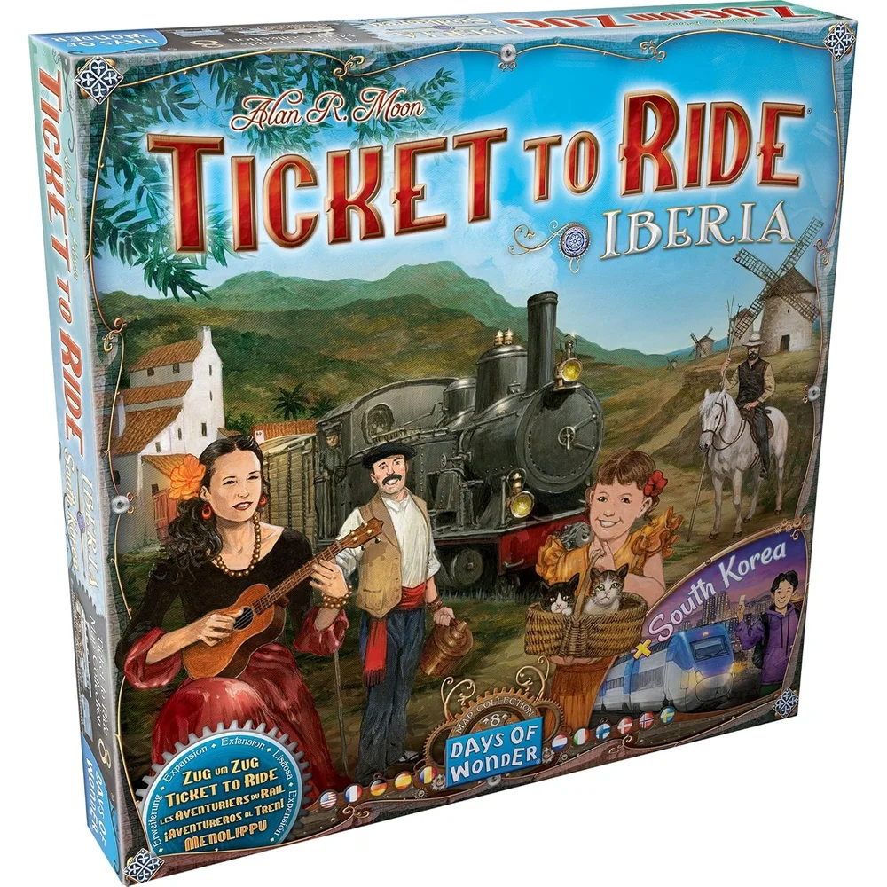 Ticket To Ride Family Board Game Iberica & South Korea Map Collection Expansion Bild 1