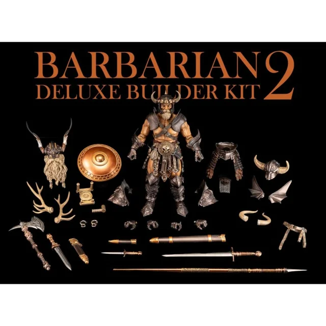 Mythic Legions: Reinforcement 3 Barbarian Builder Kit 2 Deluxe Action Figure Accessory Set