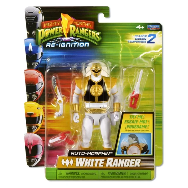 Power Rangers Auto-Morphin Action Figure White Ranger 15 cm